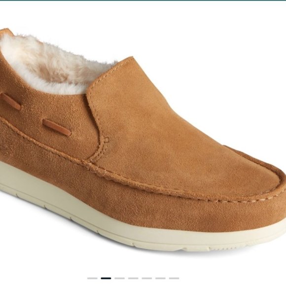 Sperry Shoes - TAN SPERRY SUEDE MOC SLIDER SIZE 9M